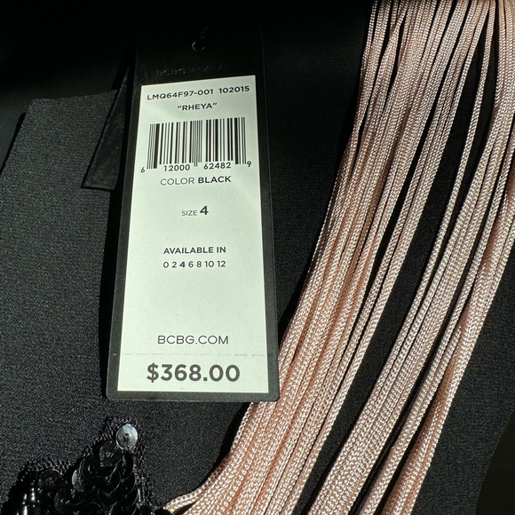 BCBG Rheya Fringe Appliqué Dress—unique size 4 - Picture 7 of 7